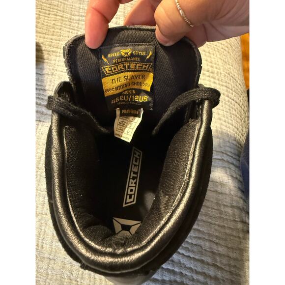 Cortech Slayer Black Leather Men’s Riding Shoe Motorcycle Size 12 - Picture 5 of 7